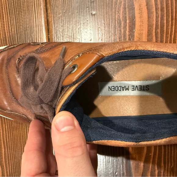 Steve Madden Brown Leather Sneakers - Picture 5 of 5